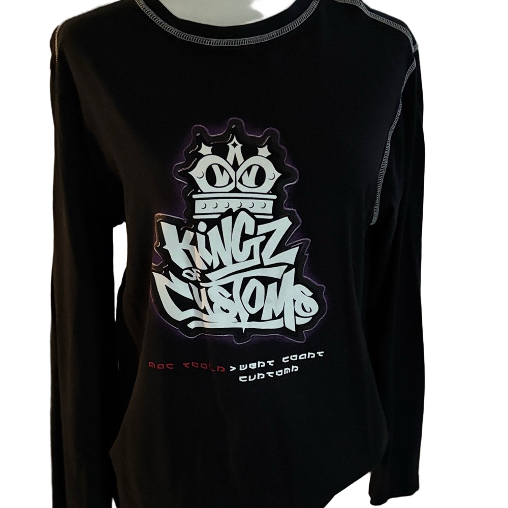 Vintage Kingz of Customs Black Long Sleeve Tee